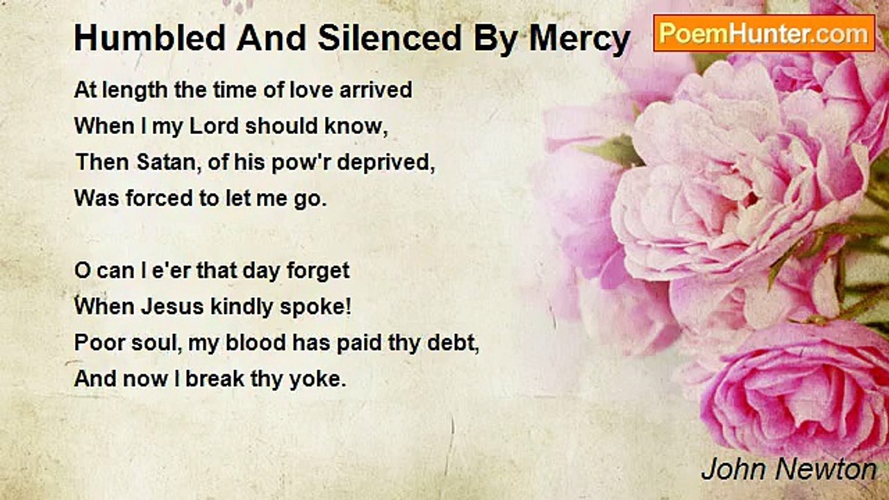 John Newton - Humbled And Silenced By Mercy