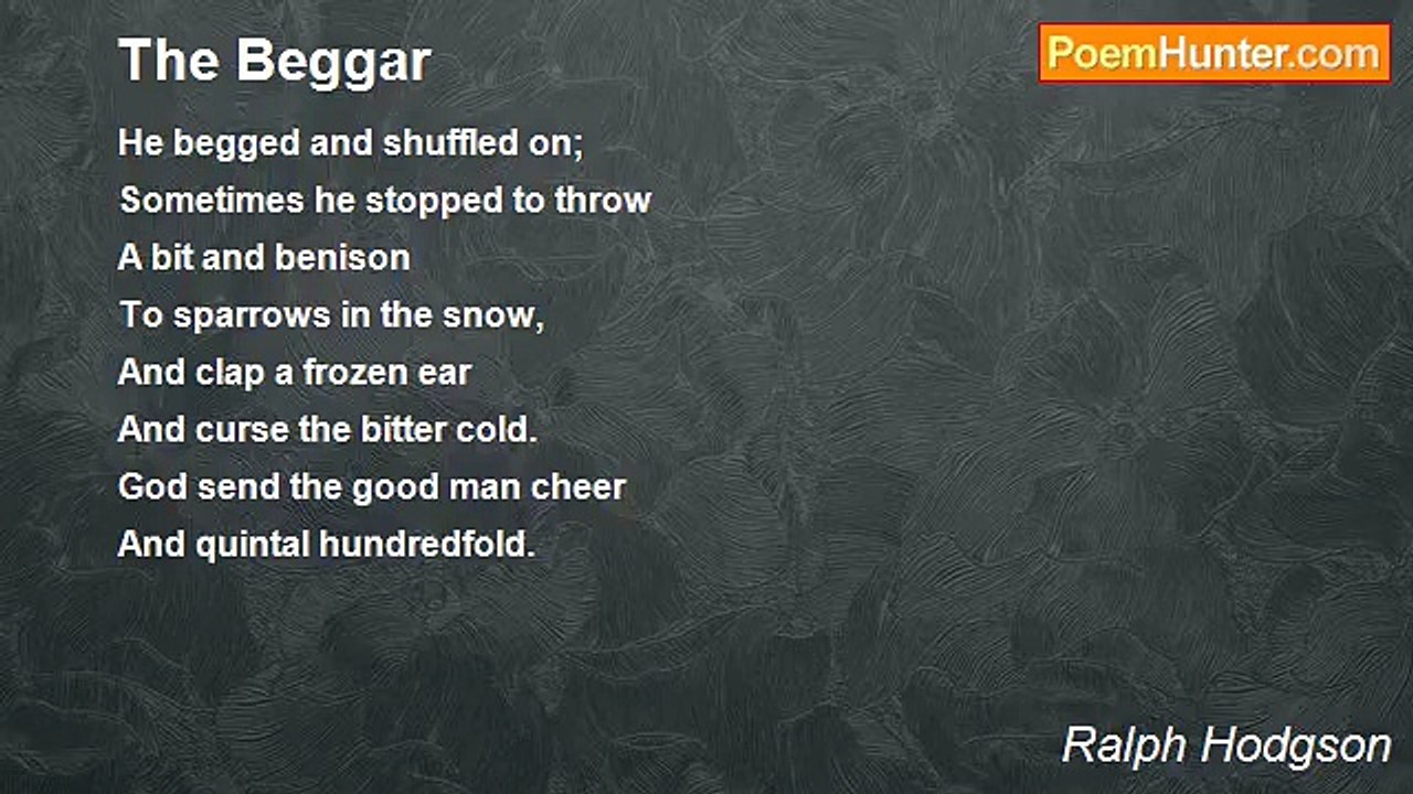 Ralph Hodgson - The Beggar