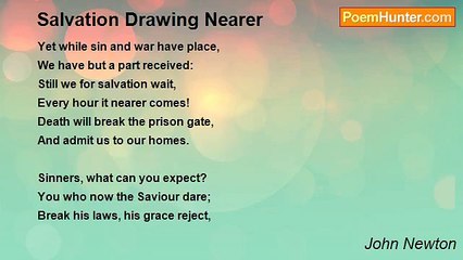 John Newton - Salvation Drawing Nearer