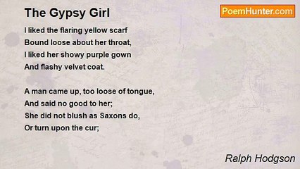 Ralph Hodgson - The Gypsy Girl