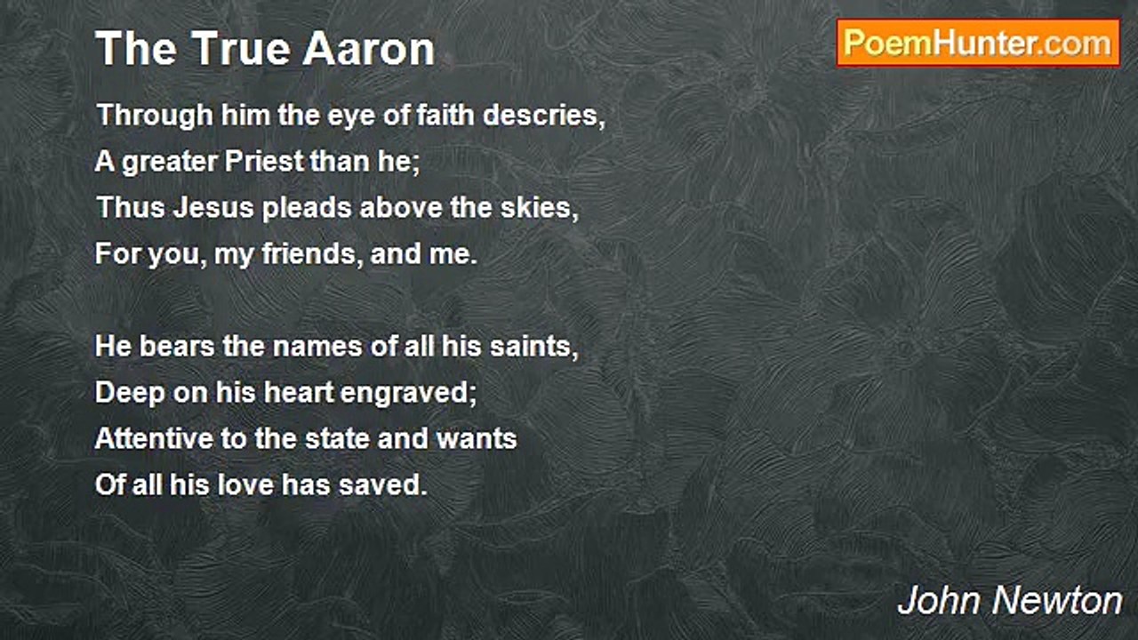 John Newton - The True Aaron