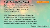 Duncan Campbell Scott - Night Burial In The Forest