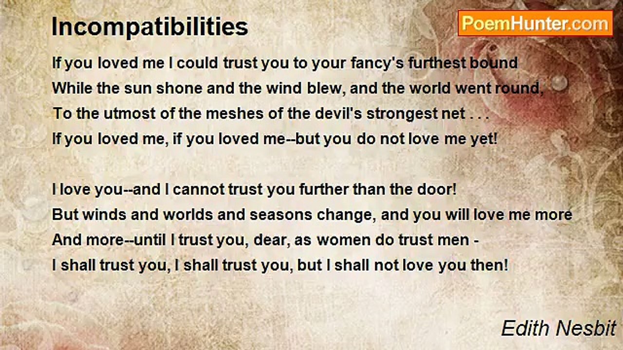 Edith Nesbit - Incompatibilities
