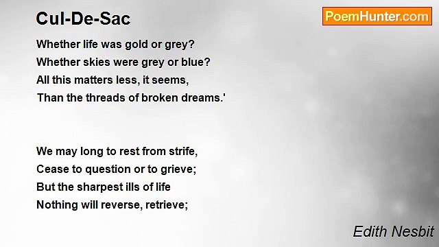 Edith Nesbit - Cul-De-Sac
