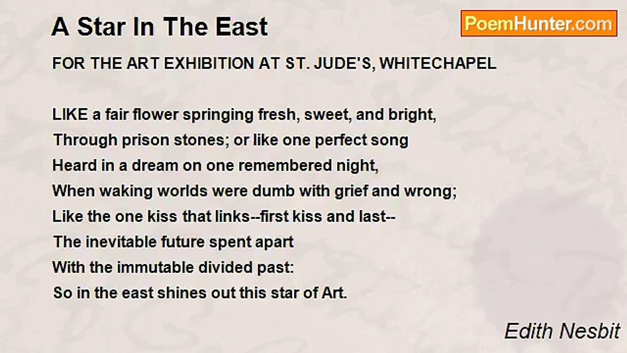 Edith Nesbit - A Star In The East