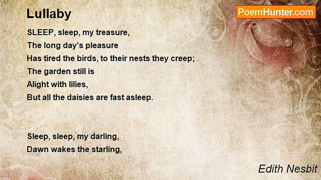 Edith Nesbit - Lullaby
