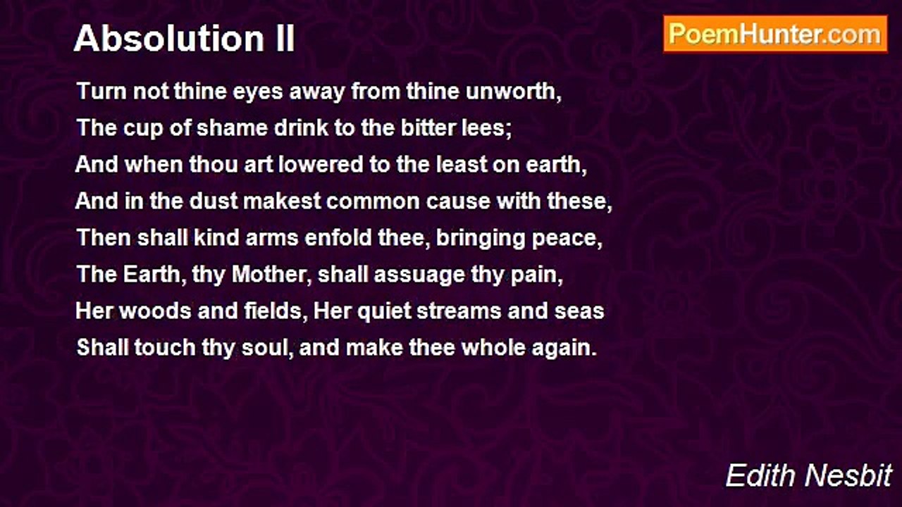 Edith Nesbit - Absolution II