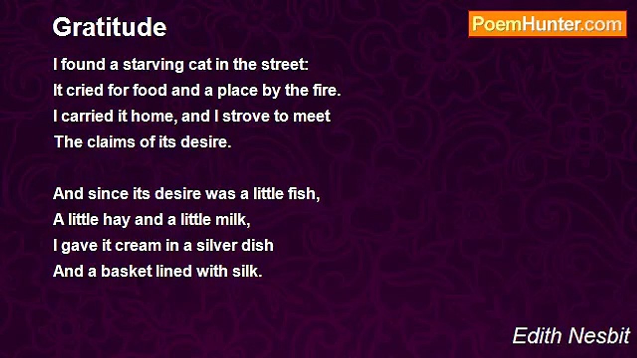 Edith Nesbit - Gratitude