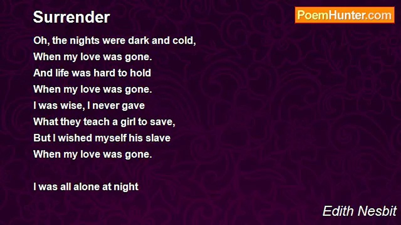 Edith Nesbit - Surrender