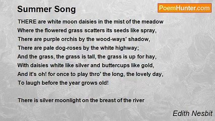 Edith Nesbit - Summer Song