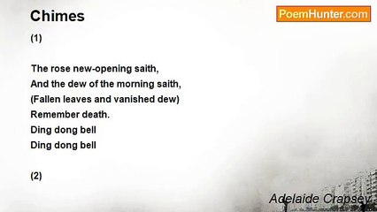 Adelaide Crapsey - Chimes