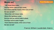 Francis William Lauderdale Adams - Move on!