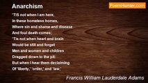 Francis William Lauderdale Adams - Anarchism