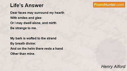Henry Alford - Life’s Answer