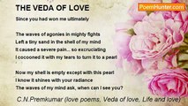C.N.Premkumar (love poems, Veda of love, Life and love) - THE VEDA OF LOVE