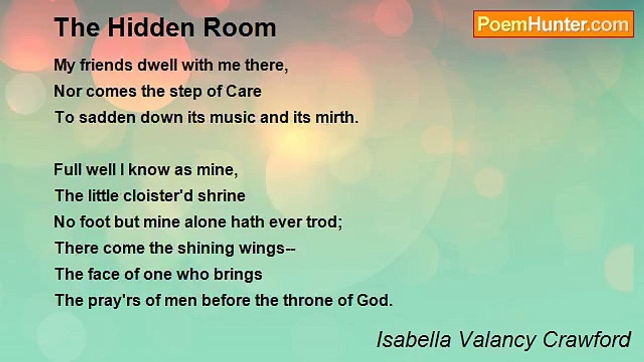 Isabella Valancy Crawford - The Hidden Room