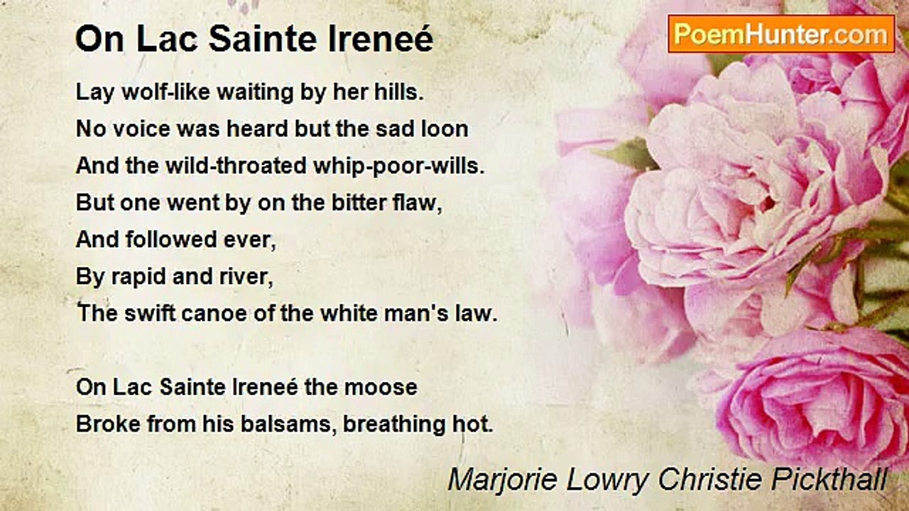 Marjorie Lowry Christie Pickthall - On Lac Sain...