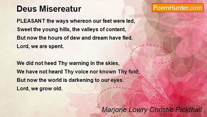 Marjorie Lowry Christie Pickthall - Deus Misereatur