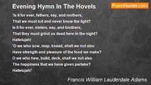 Francis William Lauderdale Adams - Evening Hymn In The Hovels