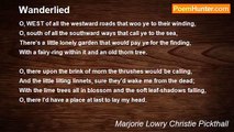 Marjorie Lowry Christie Pickthall - Wanderlied