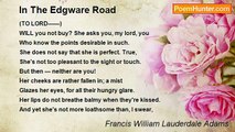 Francis William Lauderdale Adams - In The Edgware Road