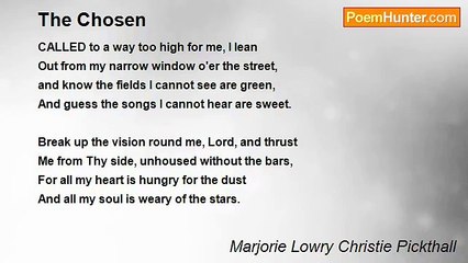 Marjorie Lowry Christie Pickthall - The Chosen