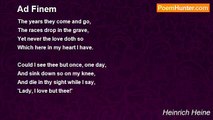 Heinrich Heine - Ad Finem