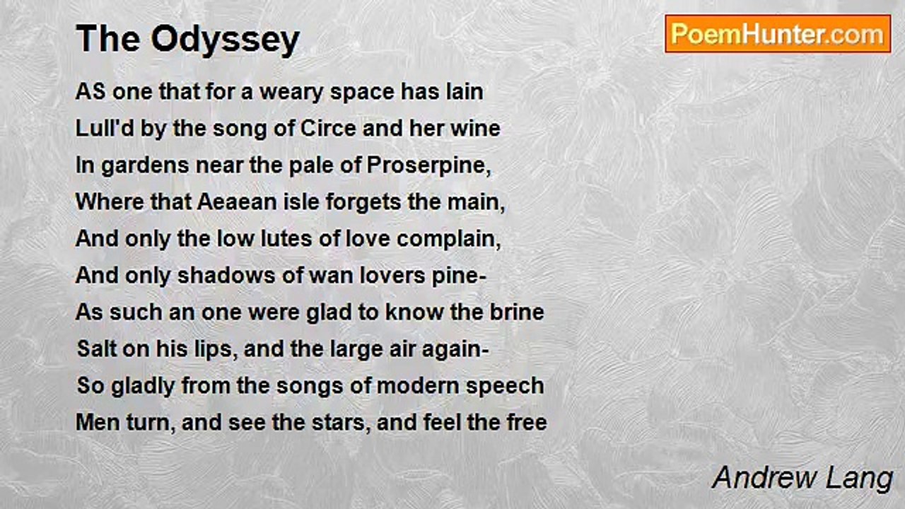 Andrew Lang - The Odyssey