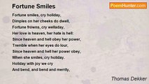 Thomas Dekker - Fortune Smiles
