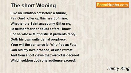 Henry King - The short Wooing