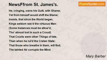 Mary Barber - NewsFfrom St. James's.