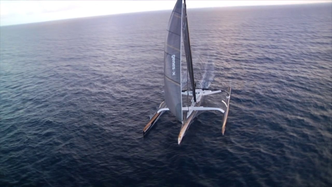 Les premières images de Spindrift 2 en approche de la ligne ! Carribean Skyview / Sea Events