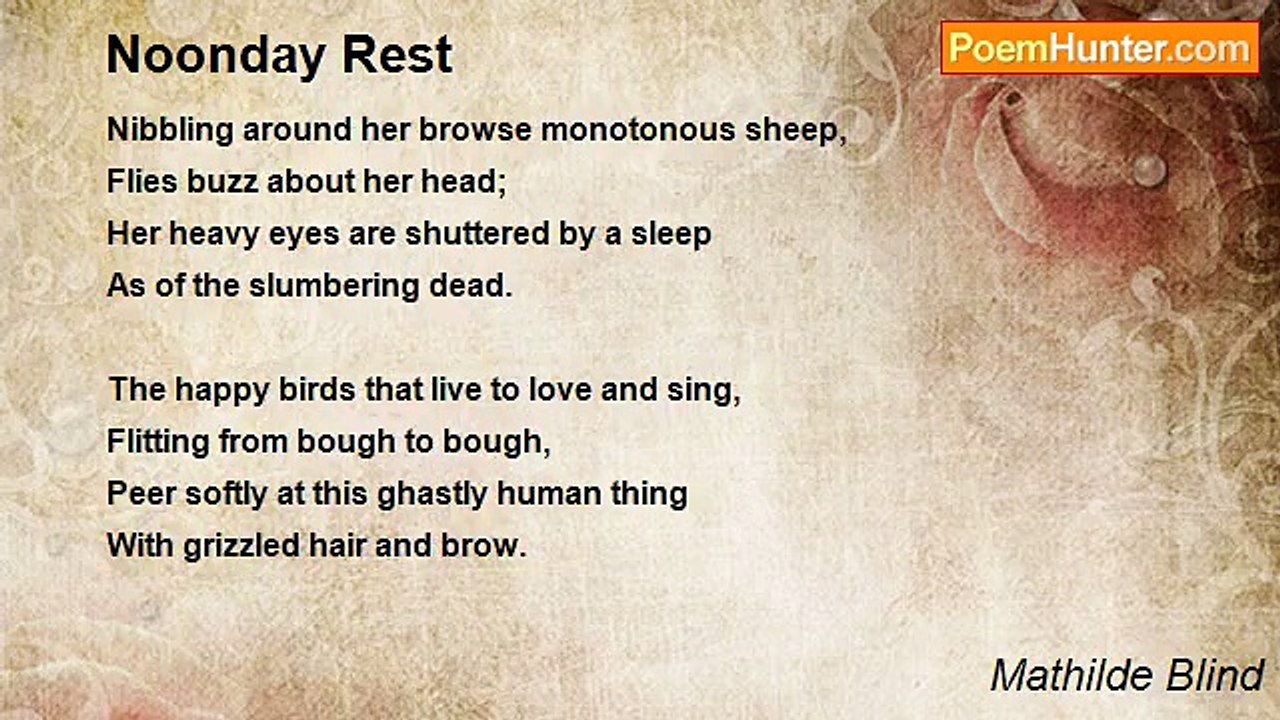 Mathilde Blind - Noonday Rest