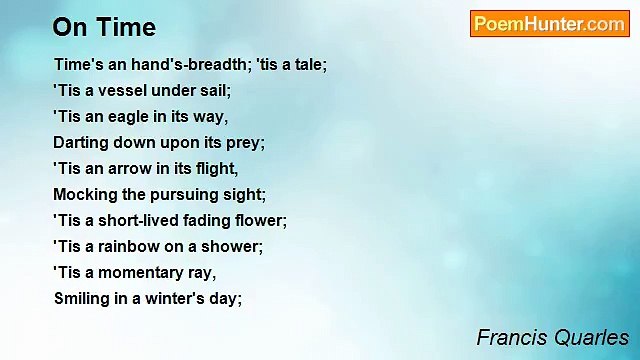 Francis Quarles - On Time