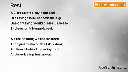 Mathilde Blind - Rest