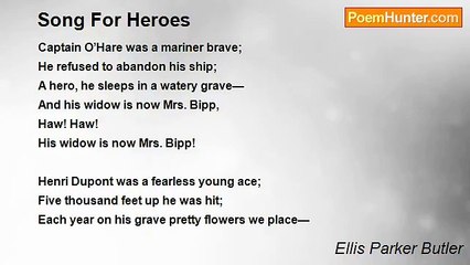 Ellis Parker Butler - Song For Heroes