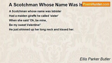Ellis Parker Butler - A Scotchman Whose Name Was Isbister