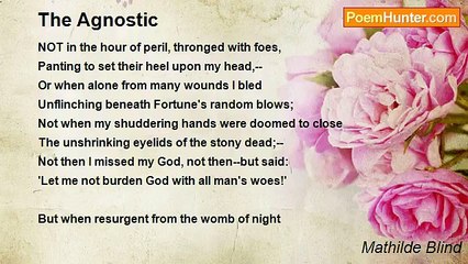 Mathilde Blind - The Agnostic