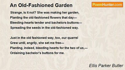 Ellis Parker Butler - An Old-Fashioned Garden