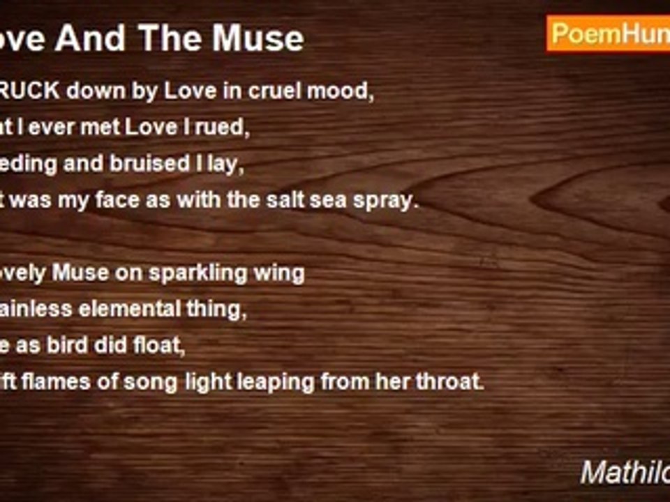 Mathilde Blind - Love And The Muse
