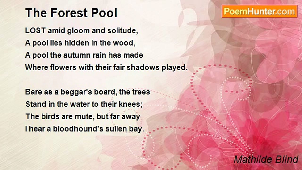 Mathilde Blind - The Forest Pool