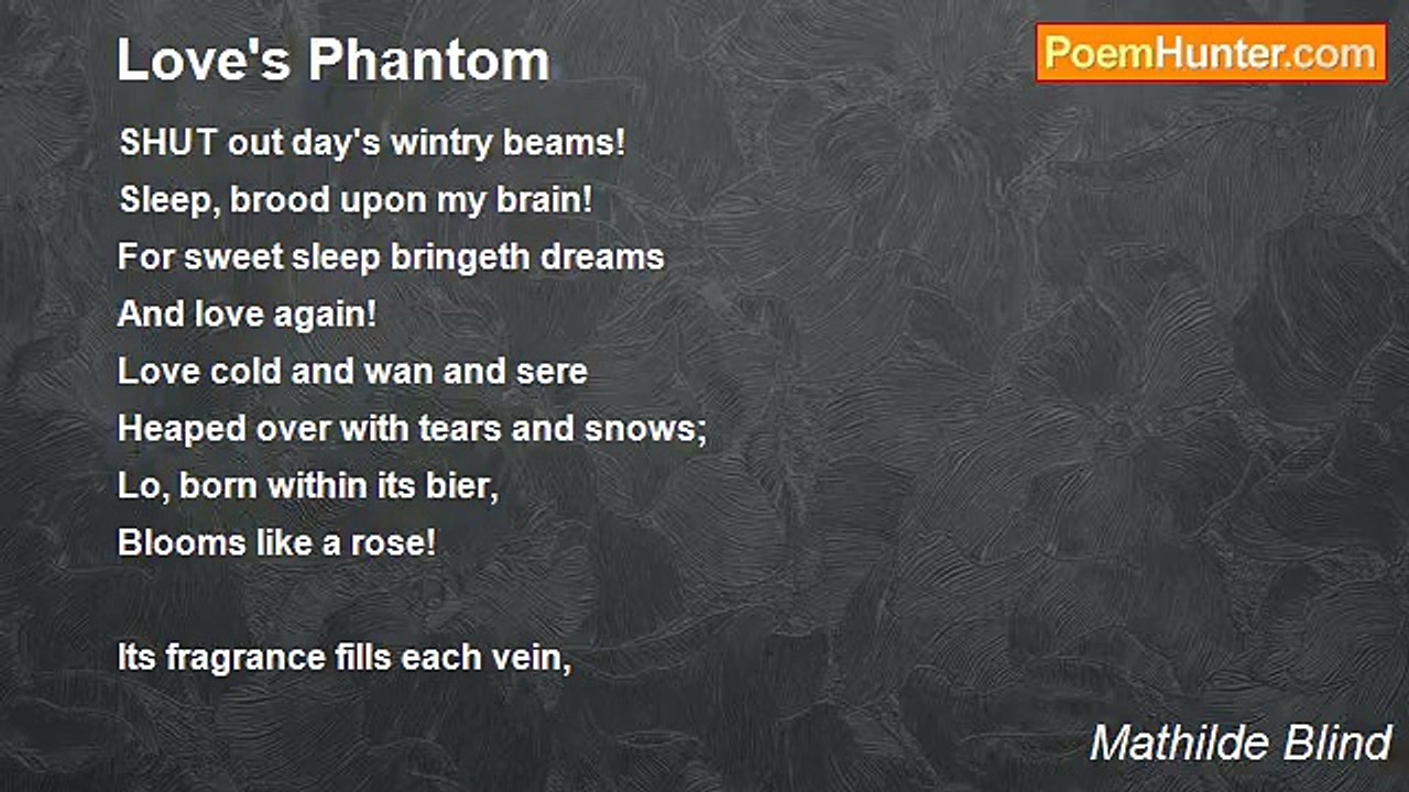 Mathilde Blind - Love's Phantom
