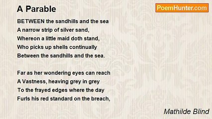 Mathilde Blind - A Parable