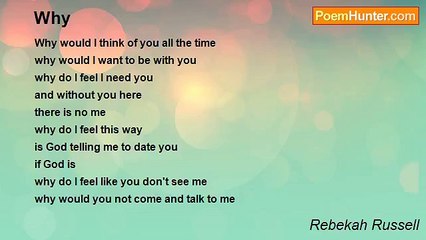 Rebekah Russell - Why