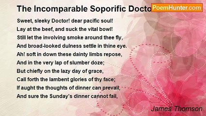 James Thomson - The Incomparable Soporific Doctor