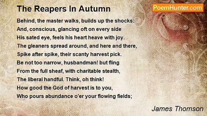 James Thomson - The Reapers In Autumn