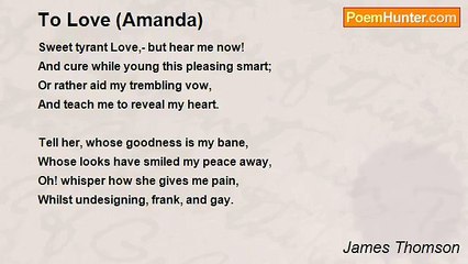 James Thomson - To Love (Amanda)