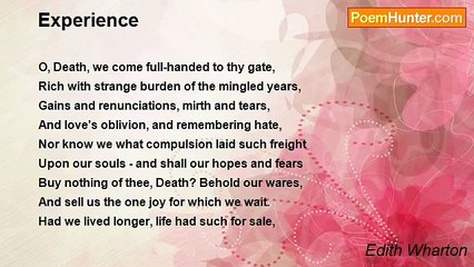 Edith Wharton - Experience