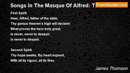 James Thomson - Songs In The Masque Of Alfred: To Alfred