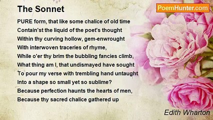 Edith Wharton - The Sonnet